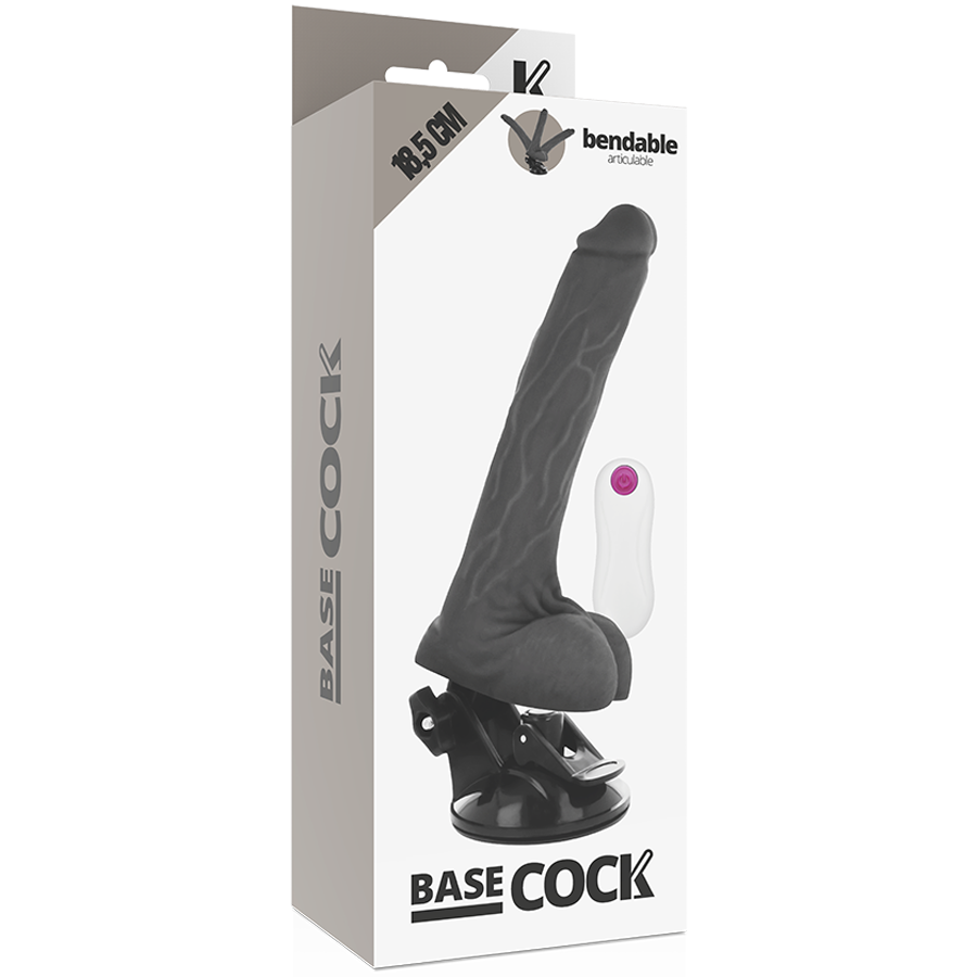 Basecock Realistic Foldable Vibrator with Remote Control