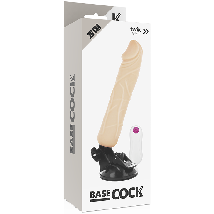 BaseCock 2-in-1 Realistic Vibrator with Remote Control