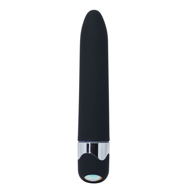 Black slim vibrator, vaginal sex toys, vibrating phallus stimulator