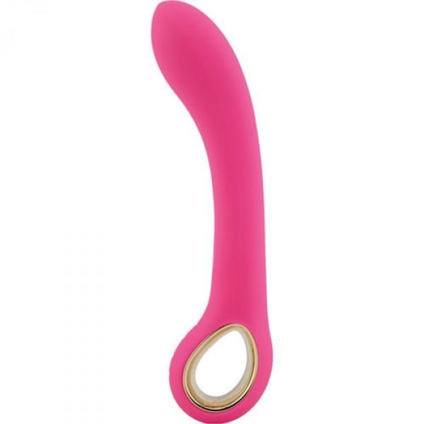 Pink rechargeable silicone anal vaginal vibrator vibrating dildo sex toys